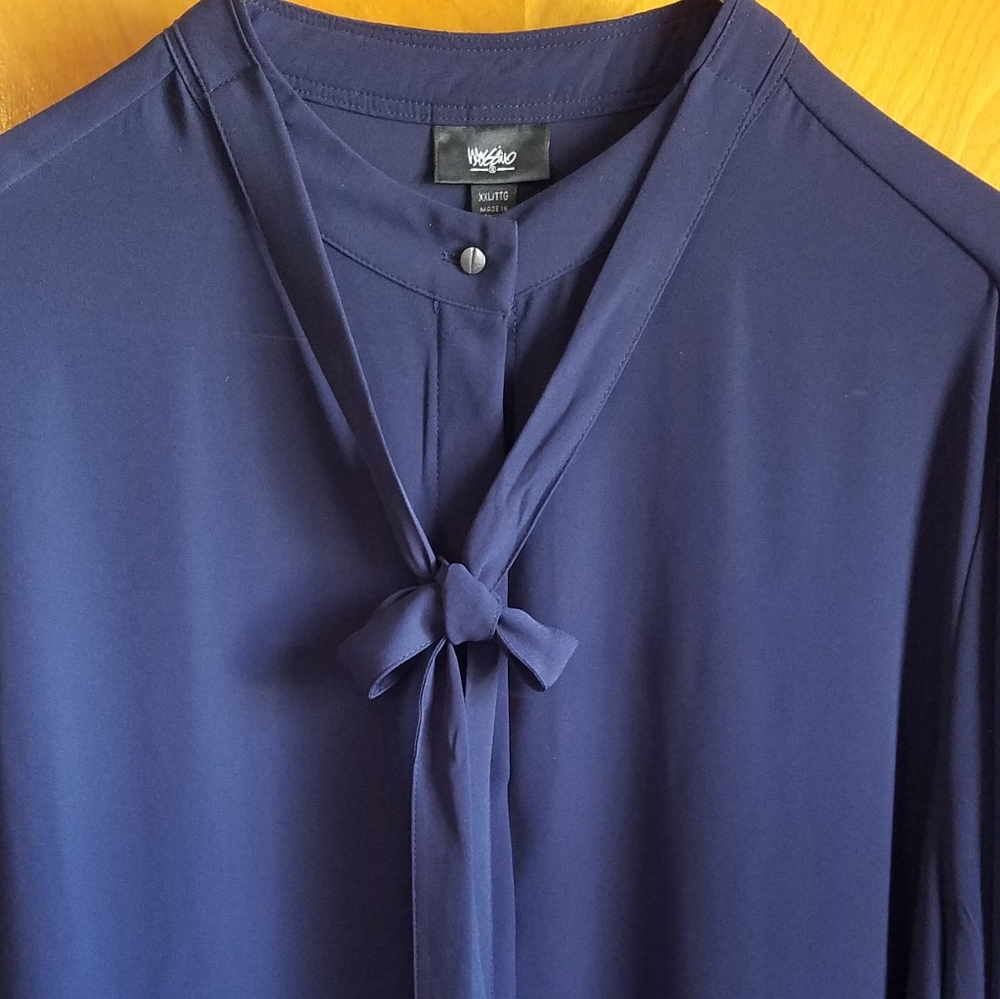 Sheer Navy Blouse